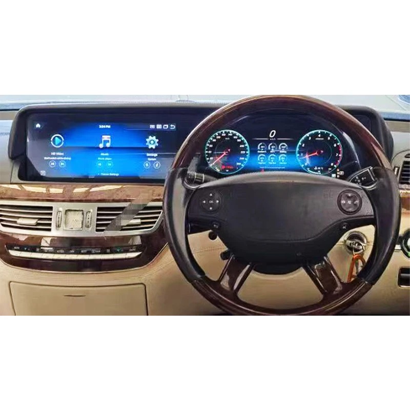 W221 2006-2013 Car Modification Upgrade Right Steering Instrument Panel Central Control Screen for  S-Class